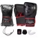 Kit luva Naja Black + bandagem+ protetor bucal preta /vermelha