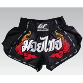 Shorts de Muay Thai Estilo Tailandês Go Fight Sak Degrade Red