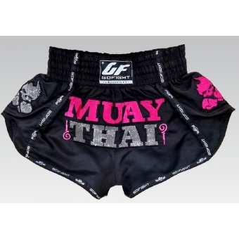 Shorts de Muay Thai Estilo Tailandês Go Fight Sak Grove