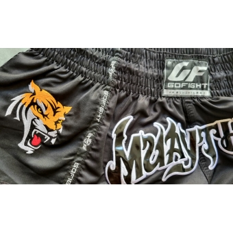 Shorts de Muay Thai Estilo Tailandês Go Fight Mini Tiger
