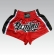 Shorts de Muay Thai Estilo Tailandês Go Fight Basic Dragão Vermelho