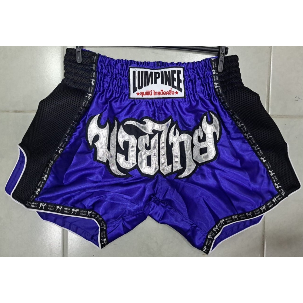 Shorts de Muay Thai  Lumpinee Original Tailândes Azul