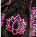 Shorts de Muay Thai Estilo Tailandês Go Fight Pink Symbol Top Séries