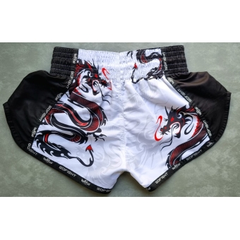 Shorts de Muay Thai Estilo Tailandês Go Fight Dragão